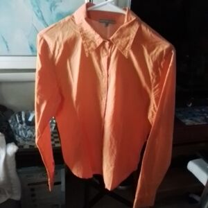James Perse Orange Collared Shirt